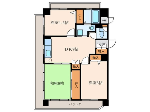 シャト－長洲の物件間取画像